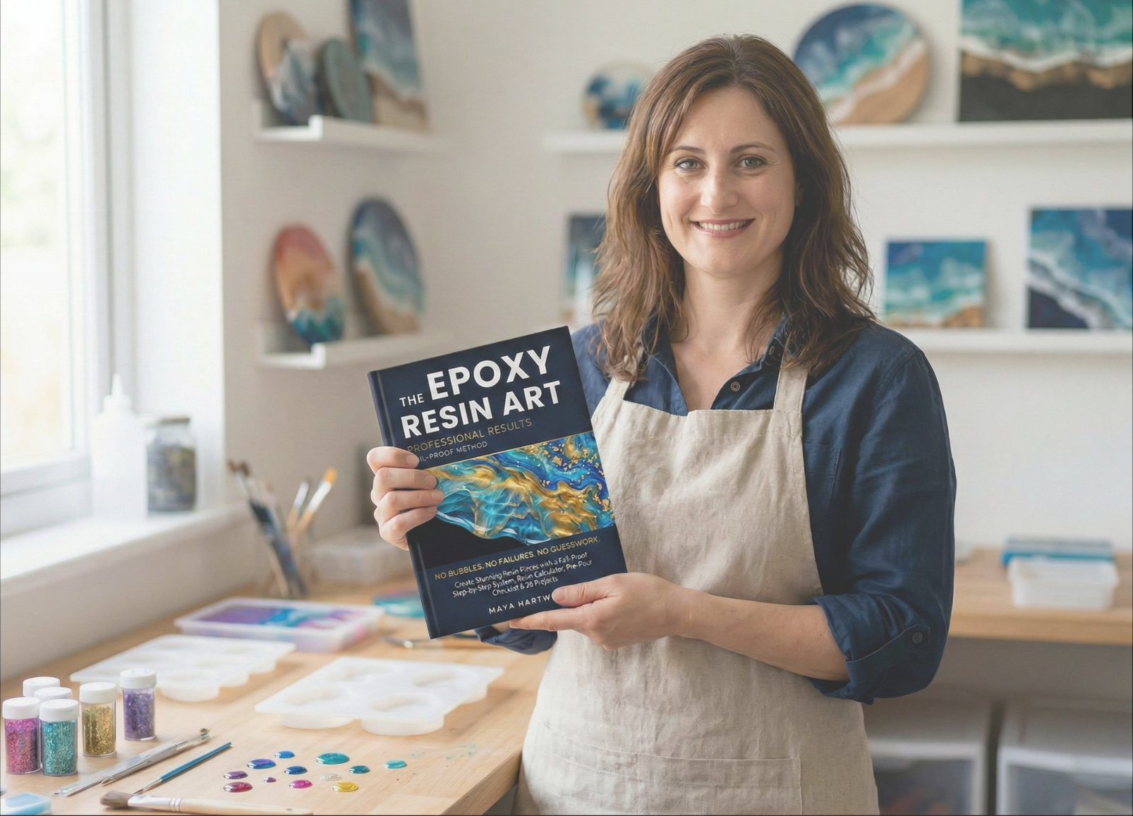 Maya Hartwell — resin artist and author, Austin Texas