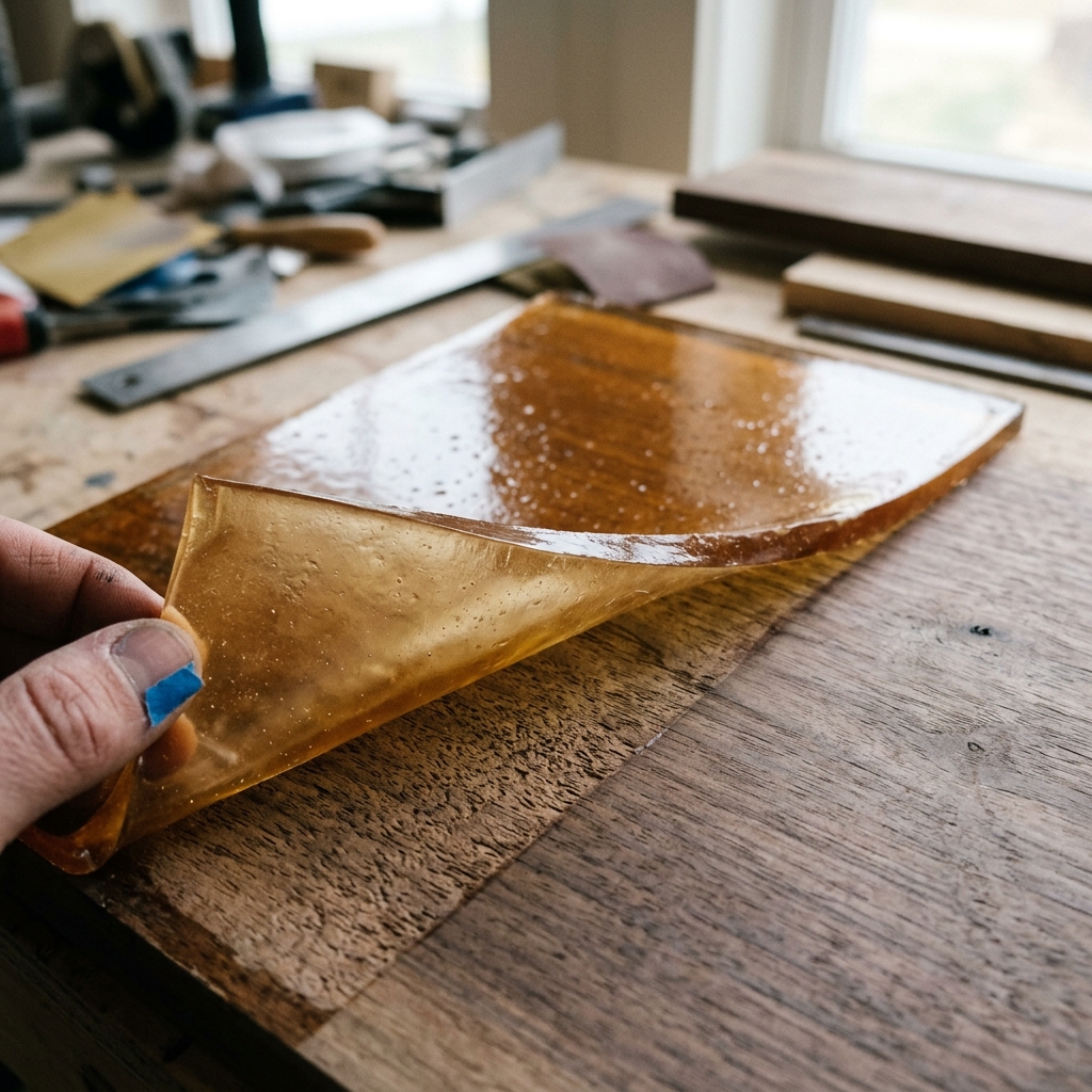 Resin not bonding — layer peeling away from wood substrate